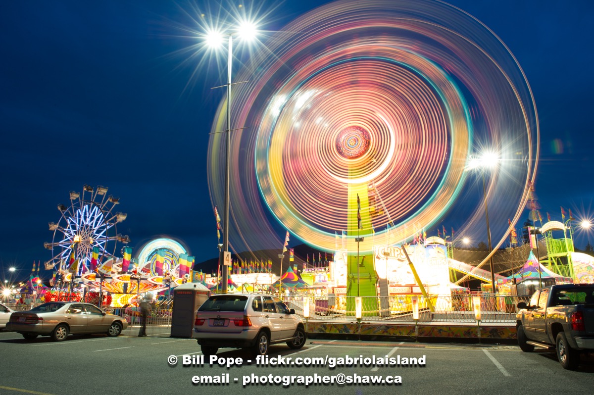 Nanaimo Ferris Wheel at Night